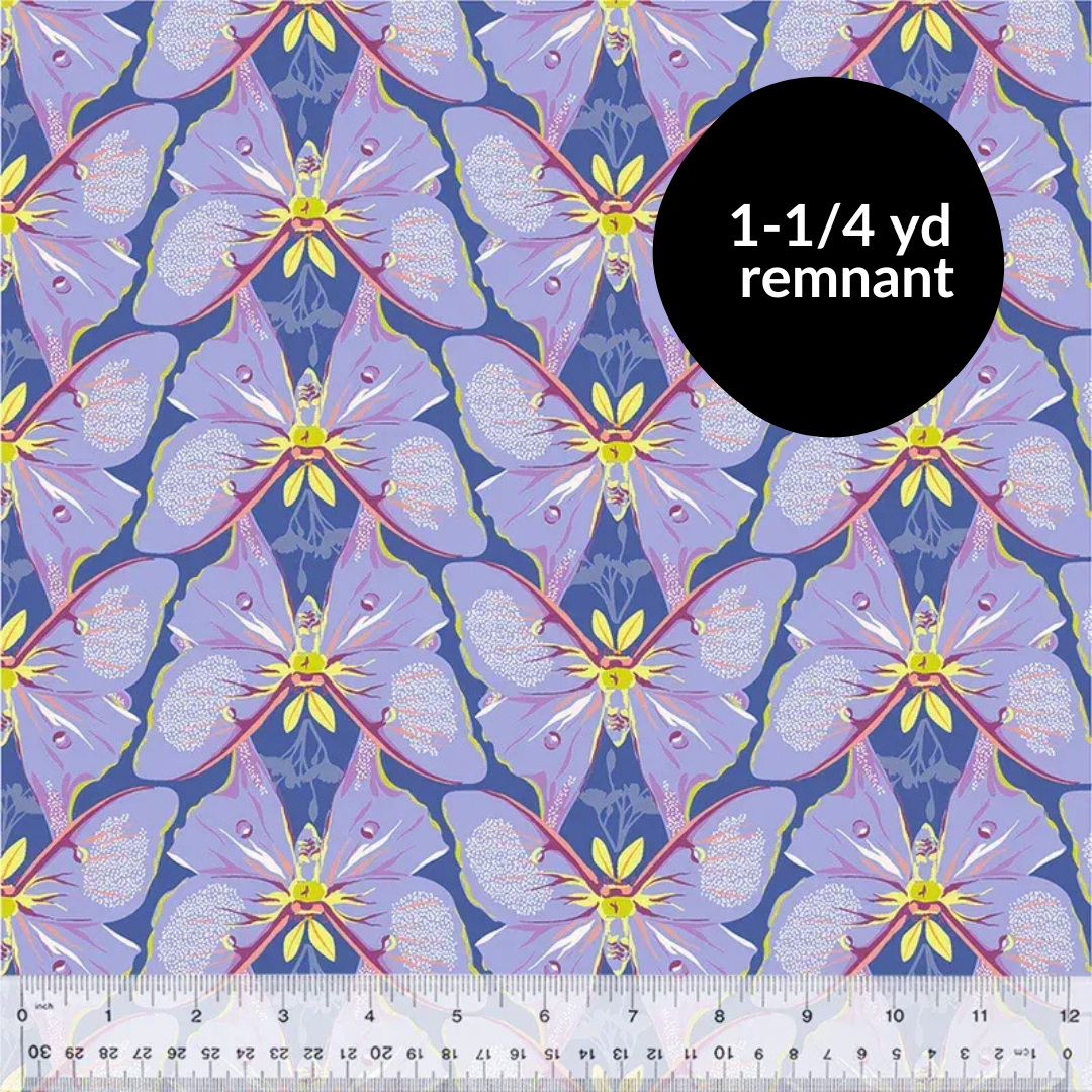 Remnant - 1-1/4 yd - Insectarium - Luna - Periwinkle