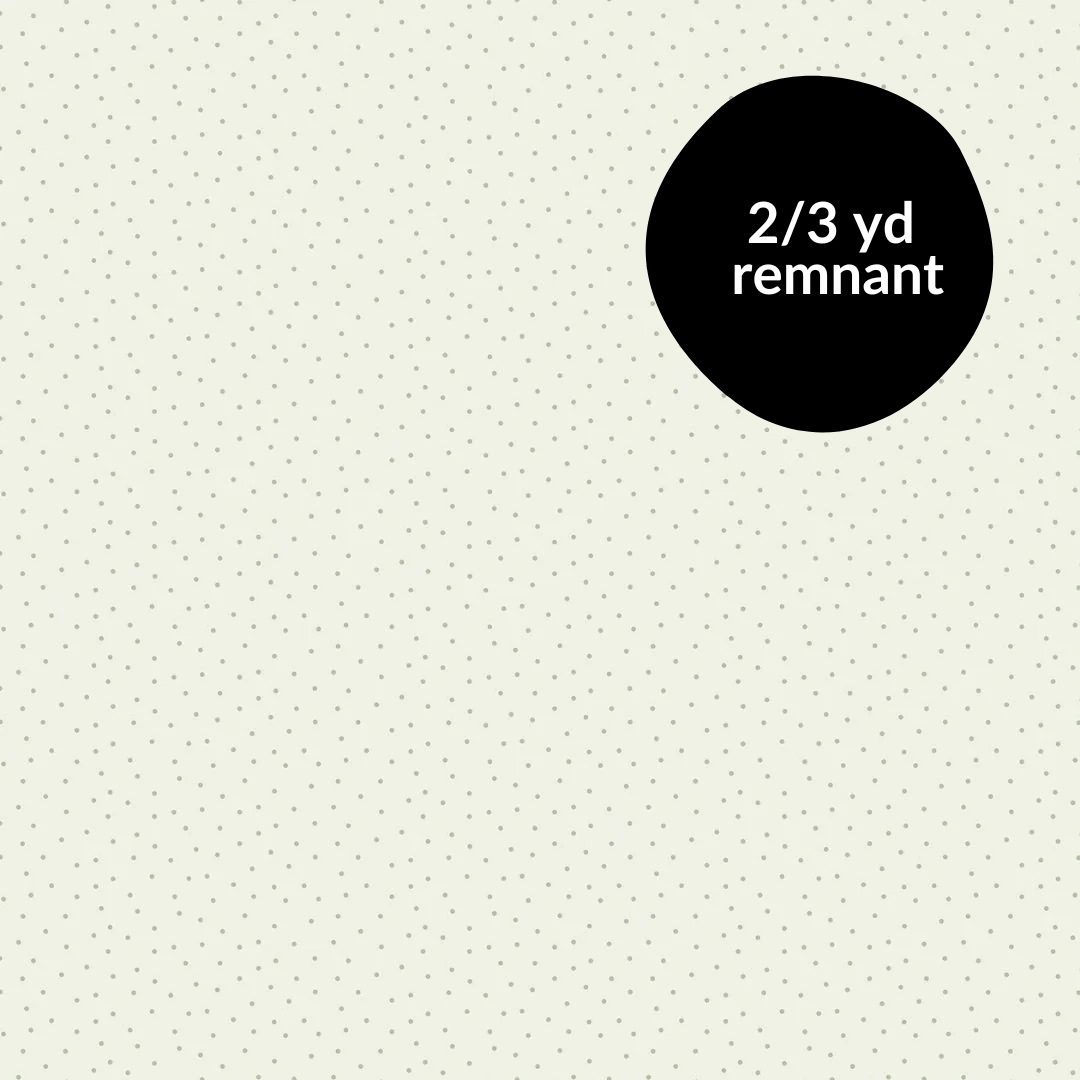 Remnant - 2/3 yd - Nest - Dots - Key Lime