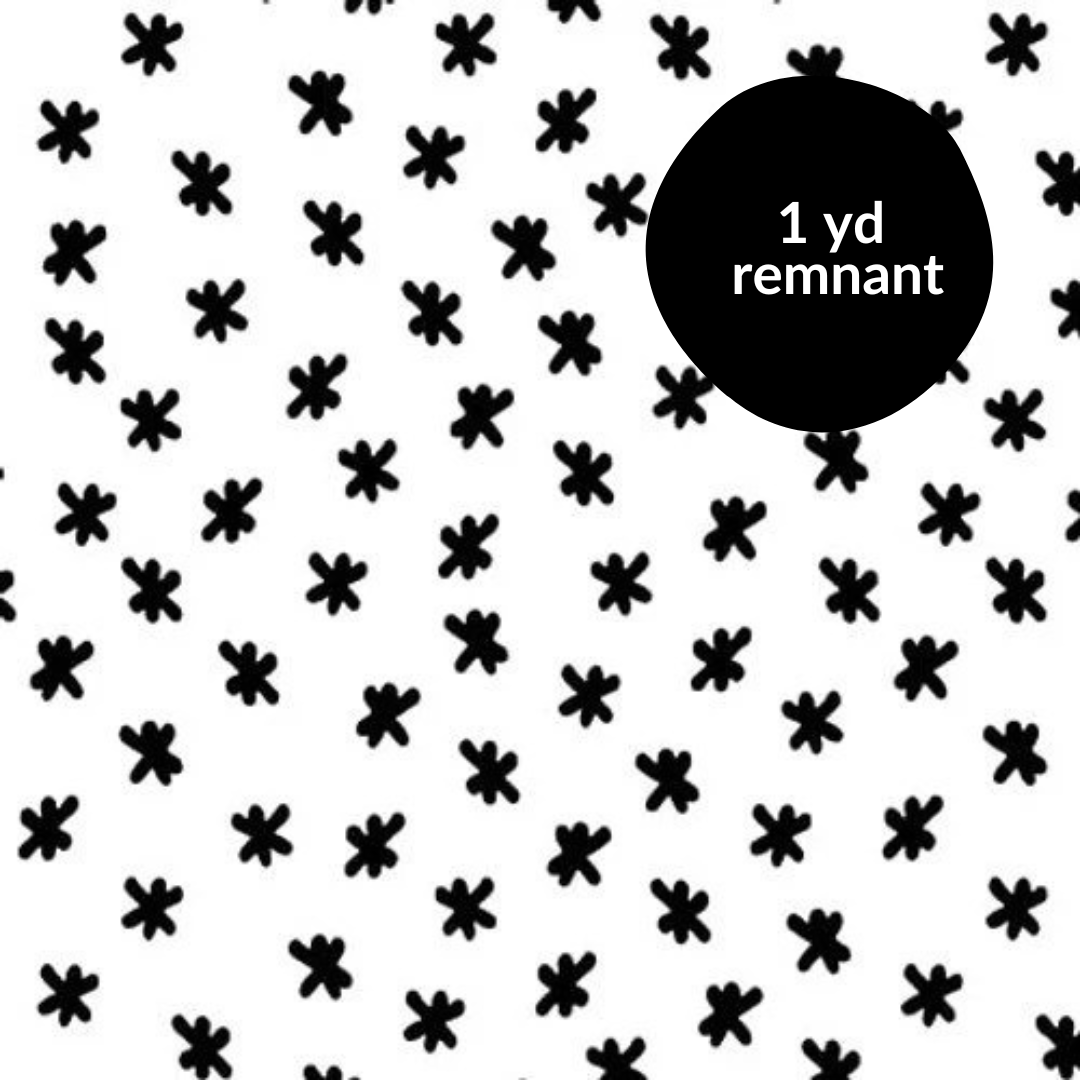 Remnant - 1 yd - Paradox II - Hand Drawn Shape - White