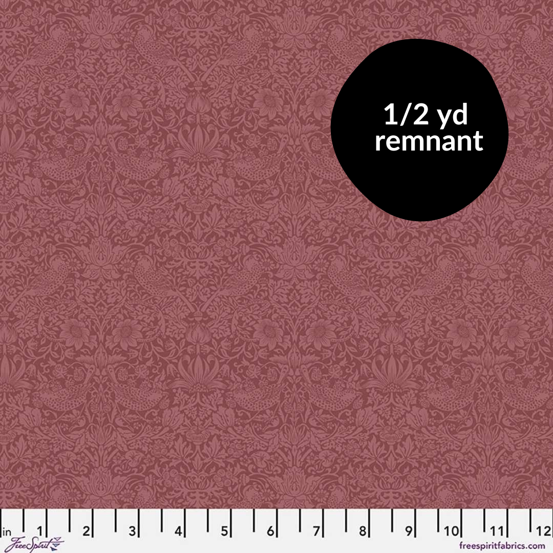 Remnant - 1/2 yd - William Morris Trellis Palatte -  Wardlewine