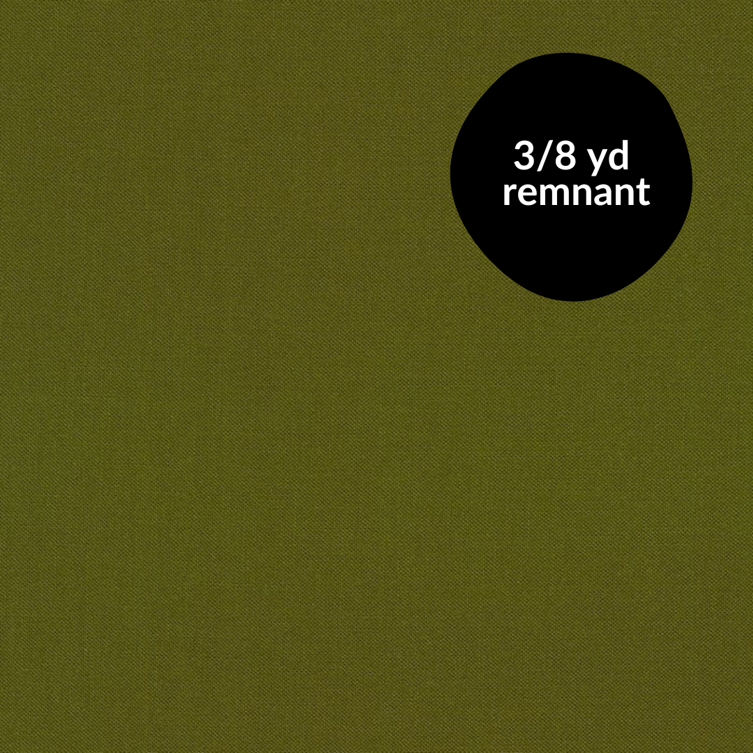 Remnant - 3/8 yd - Kona Cotton Solid - Avocado