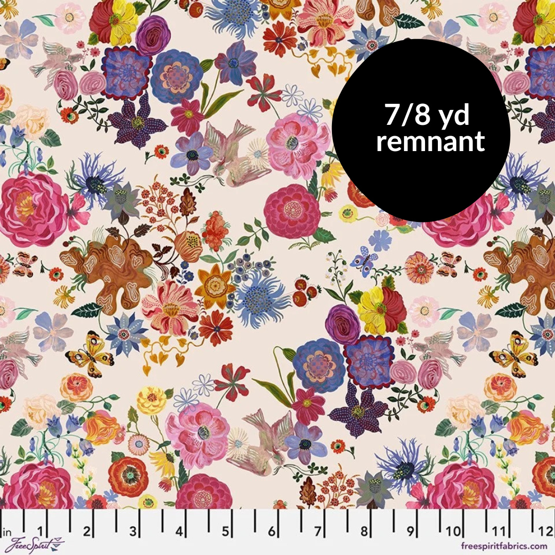 Remnant - 7/8 yd - Pastoral Symphony - Folk Dream - Peach