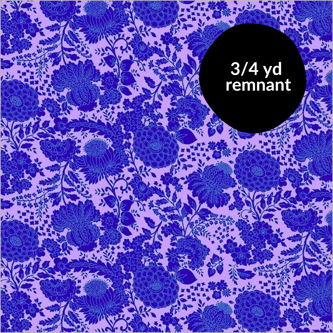 Remnant - 3/4 yd - Sweet Talk - Kim - Royal