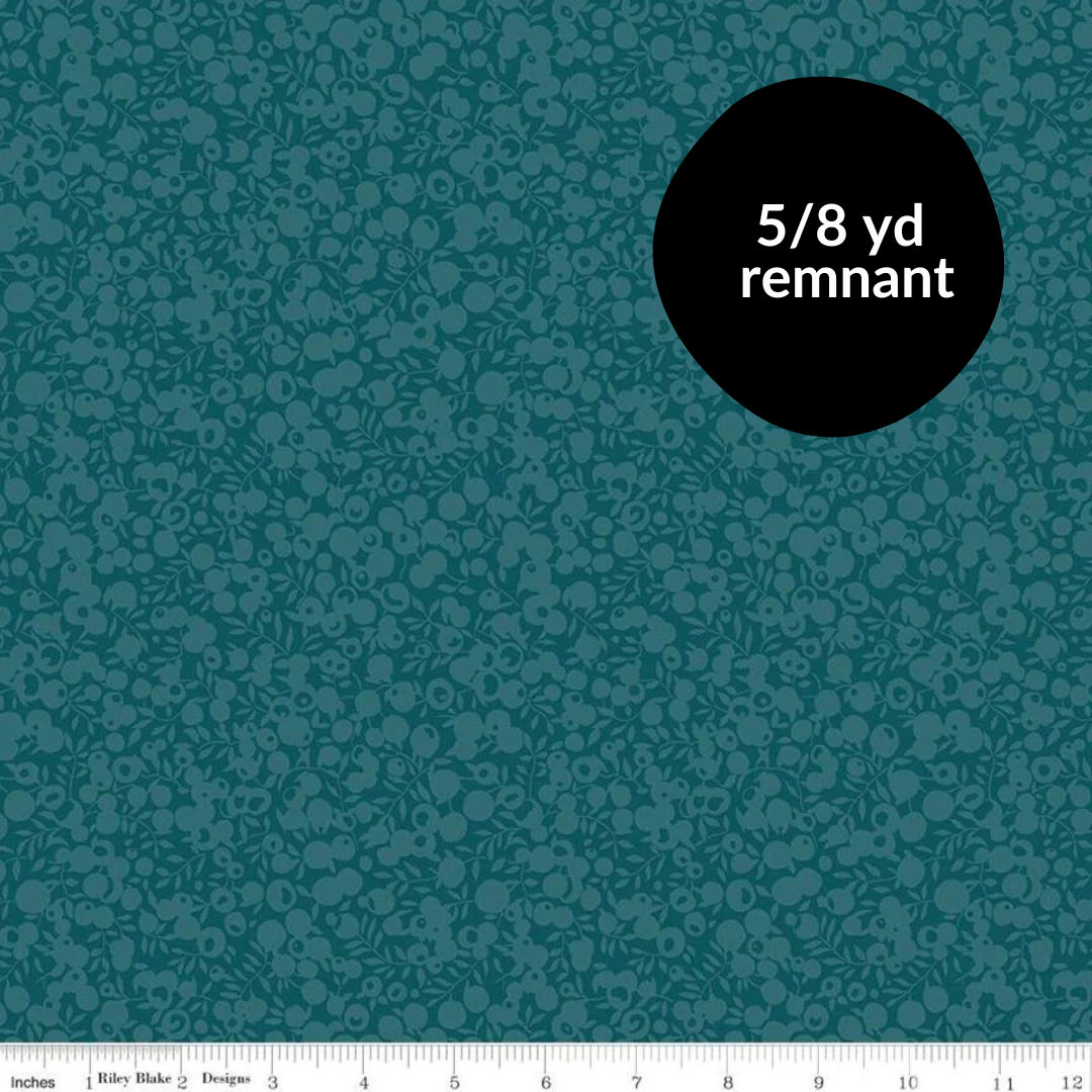 Remnant - 5/8 yd - Liberty Wiltshire - Shadow - Jade