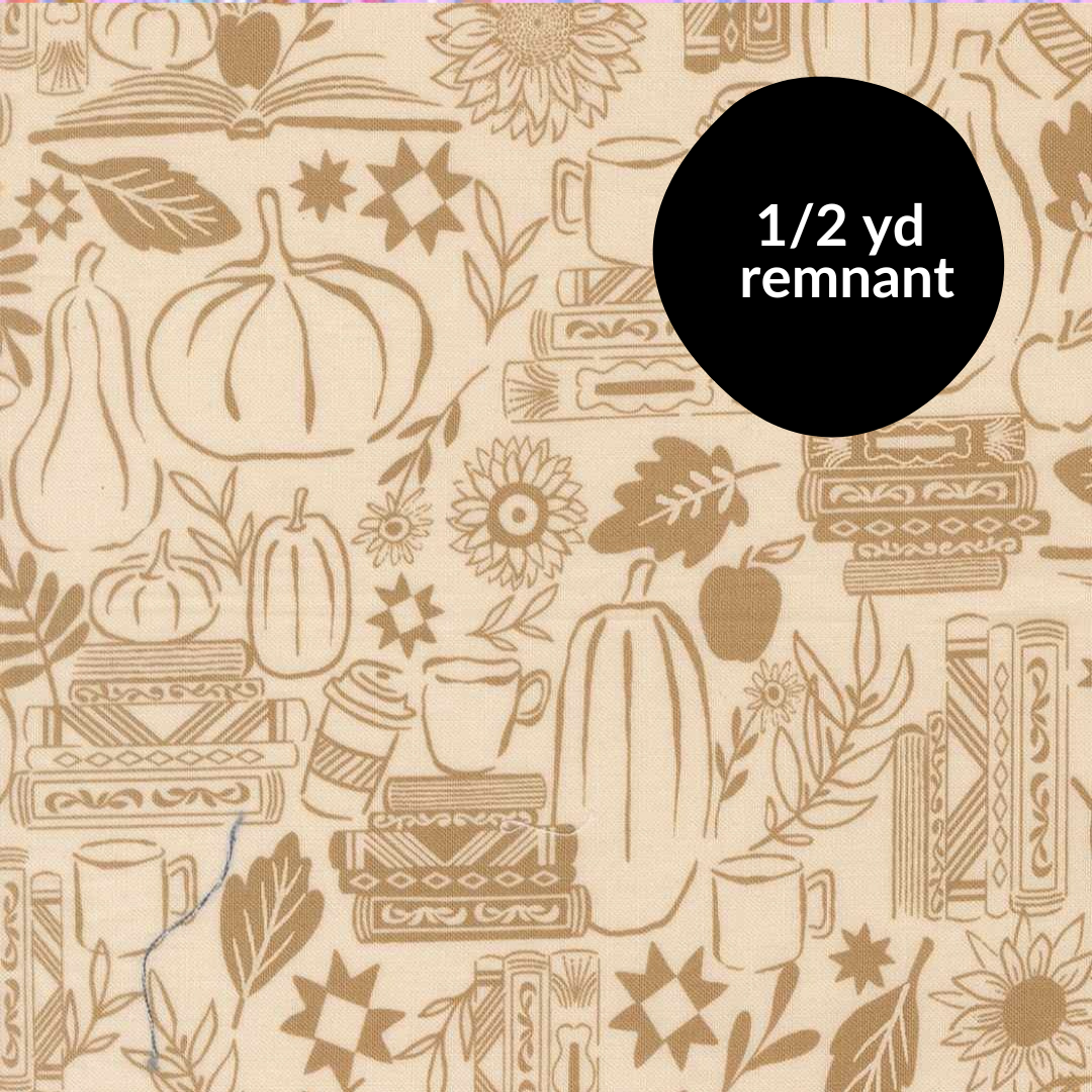 Remnant - 1/2 yd - Windfall - Cozy Up - Eggshell