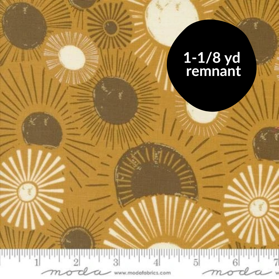 Remnant - 1-1/8 yd - Things Above - Sunrise Sunset - Harvest Gold