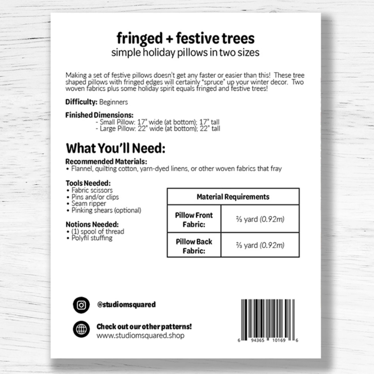 Studio M Squared - Fringed + Festive Trees