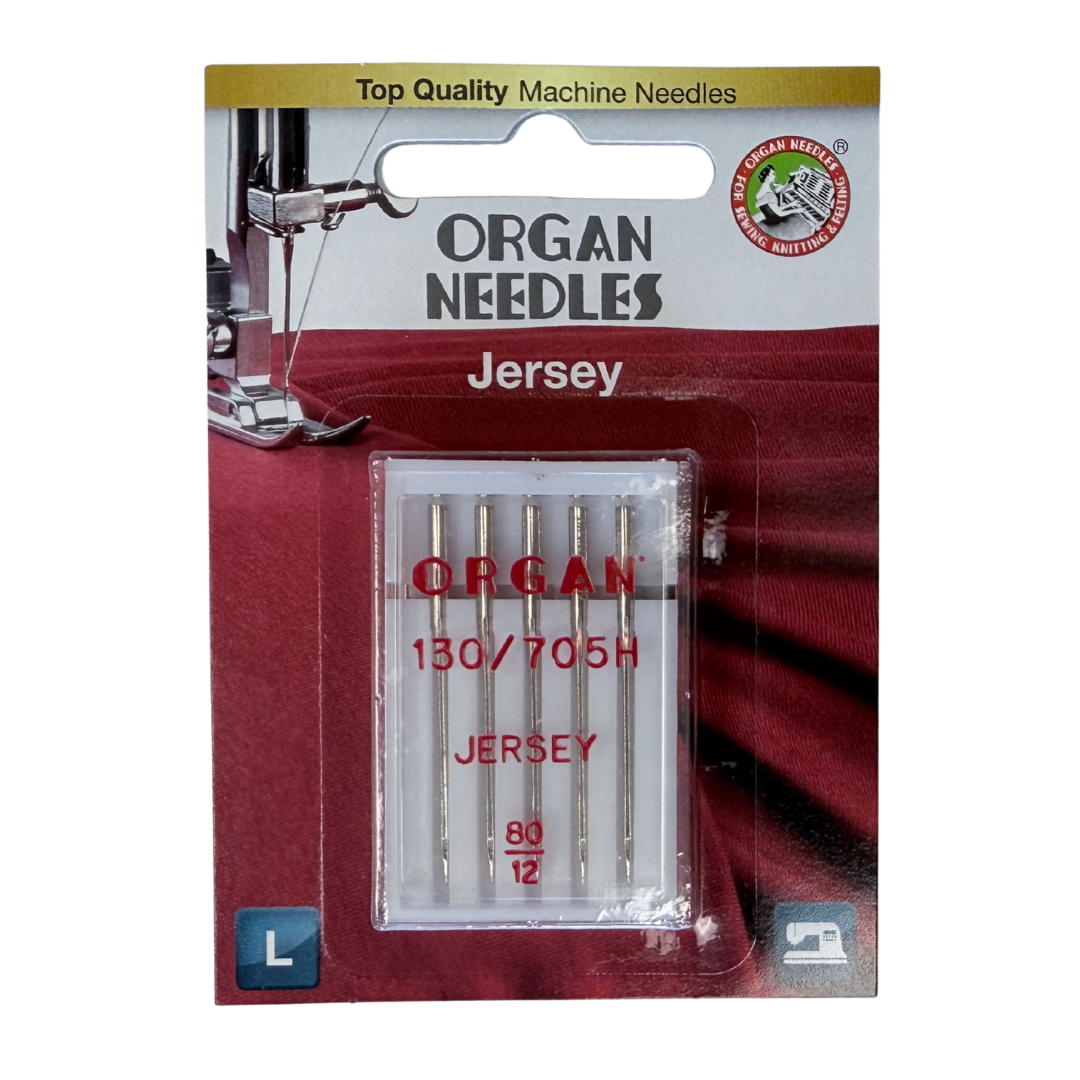 Organ Jersey Needles - Size 80/12 - Pack of 5