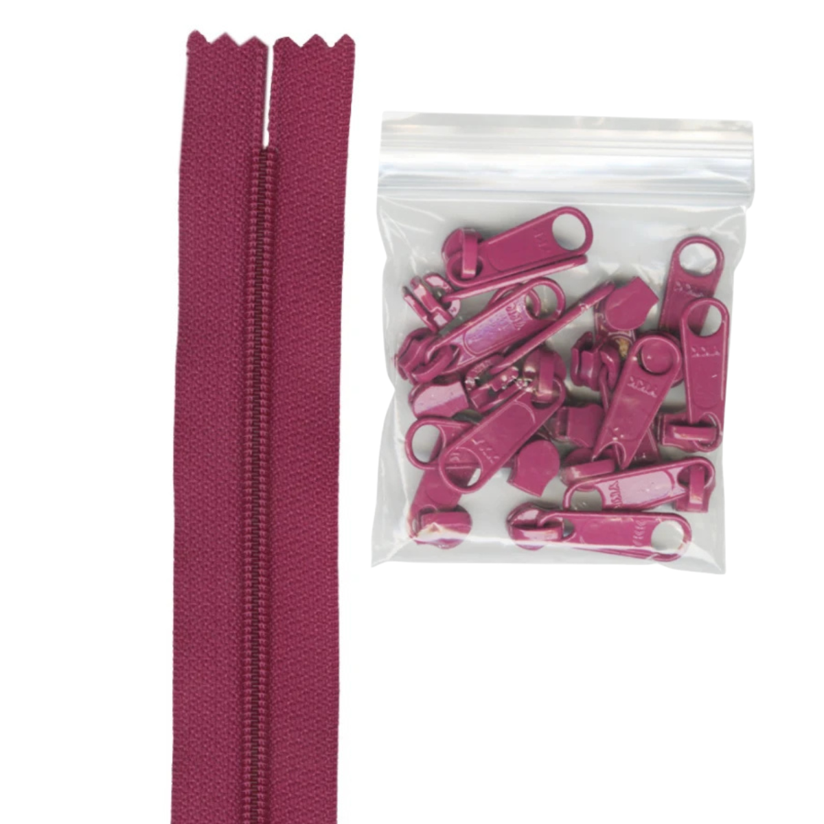 Zipper by the Yard - Wild Plum