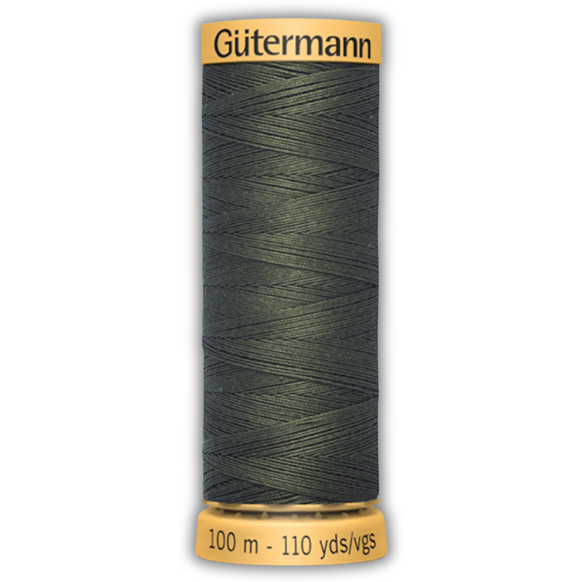 Gutermann Cotton Thread - 50wt - 109yds - Olive