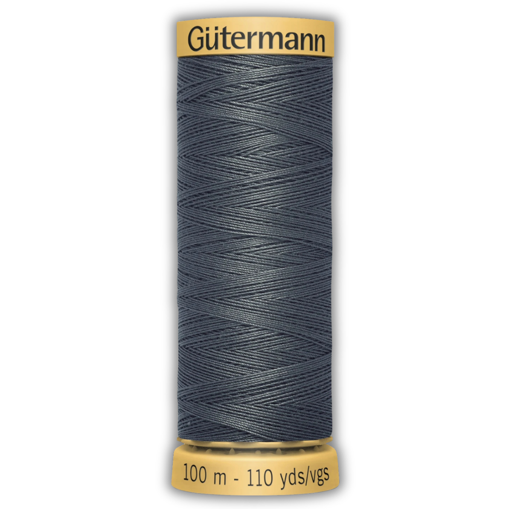 Gutermann Cotton Thread - 50wt - 109yds - Charcoal