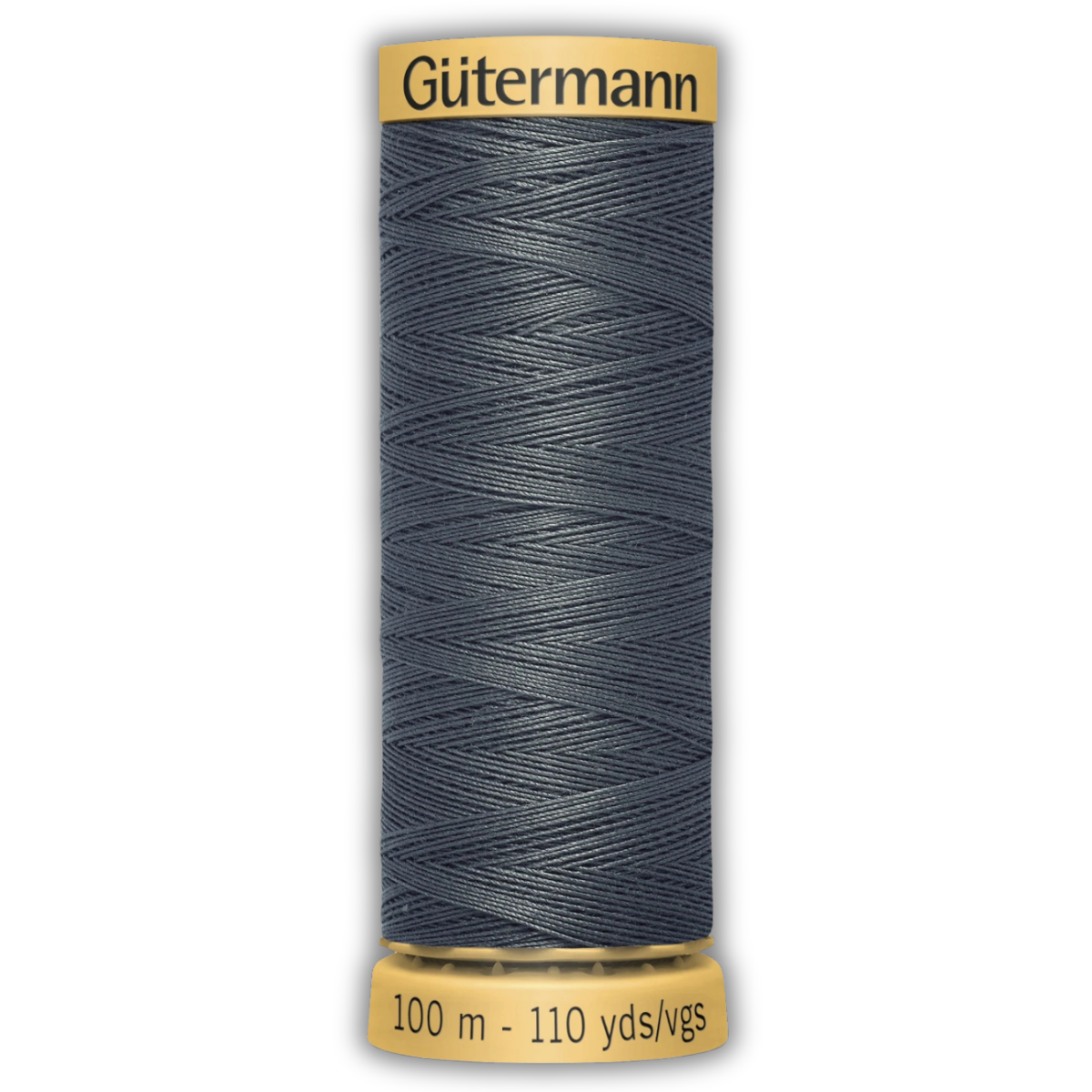 Gutermann Cotton Thread - 50wt - 109yds - Charcoal