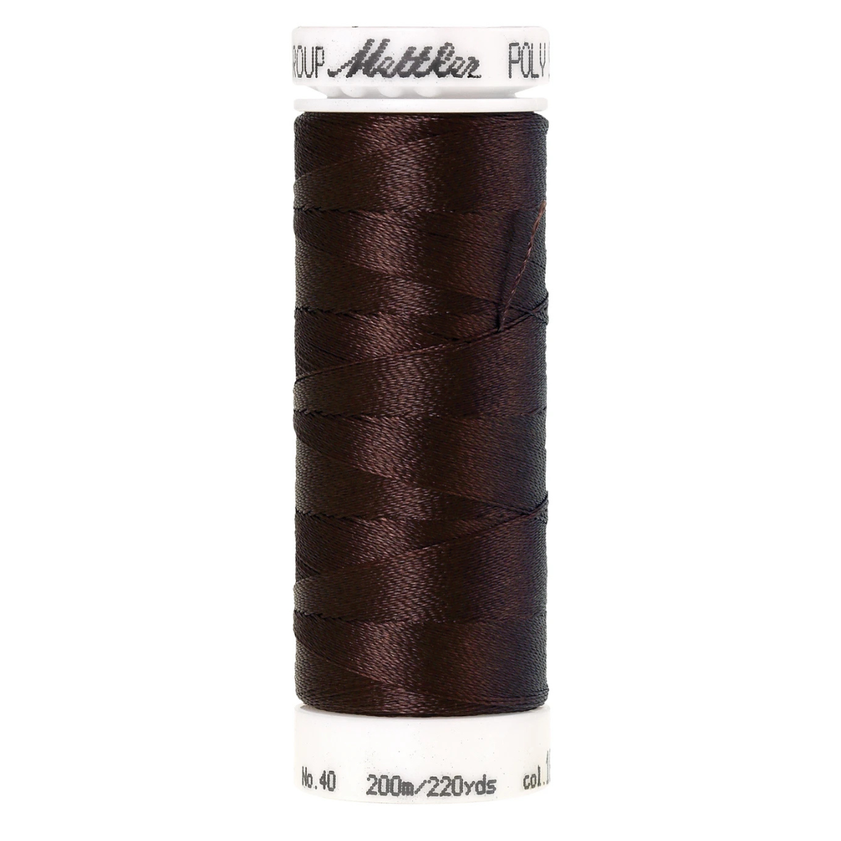 Mettler Poly Sheen Thread - 220 yds - Chocolate