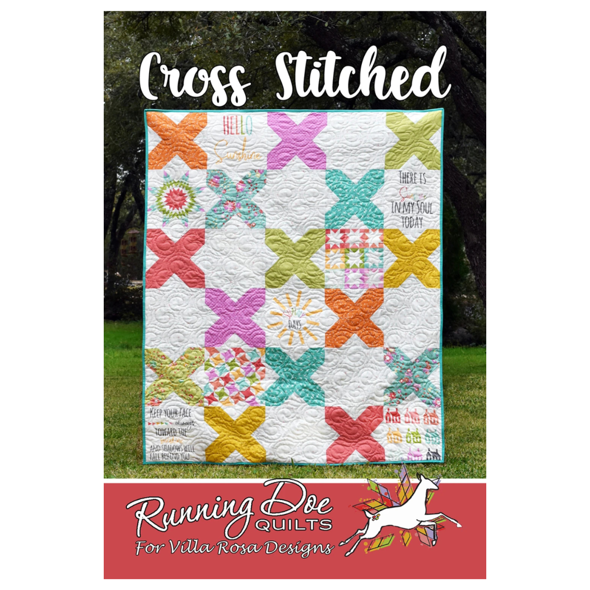 Villa Rosa - Cross Stitched