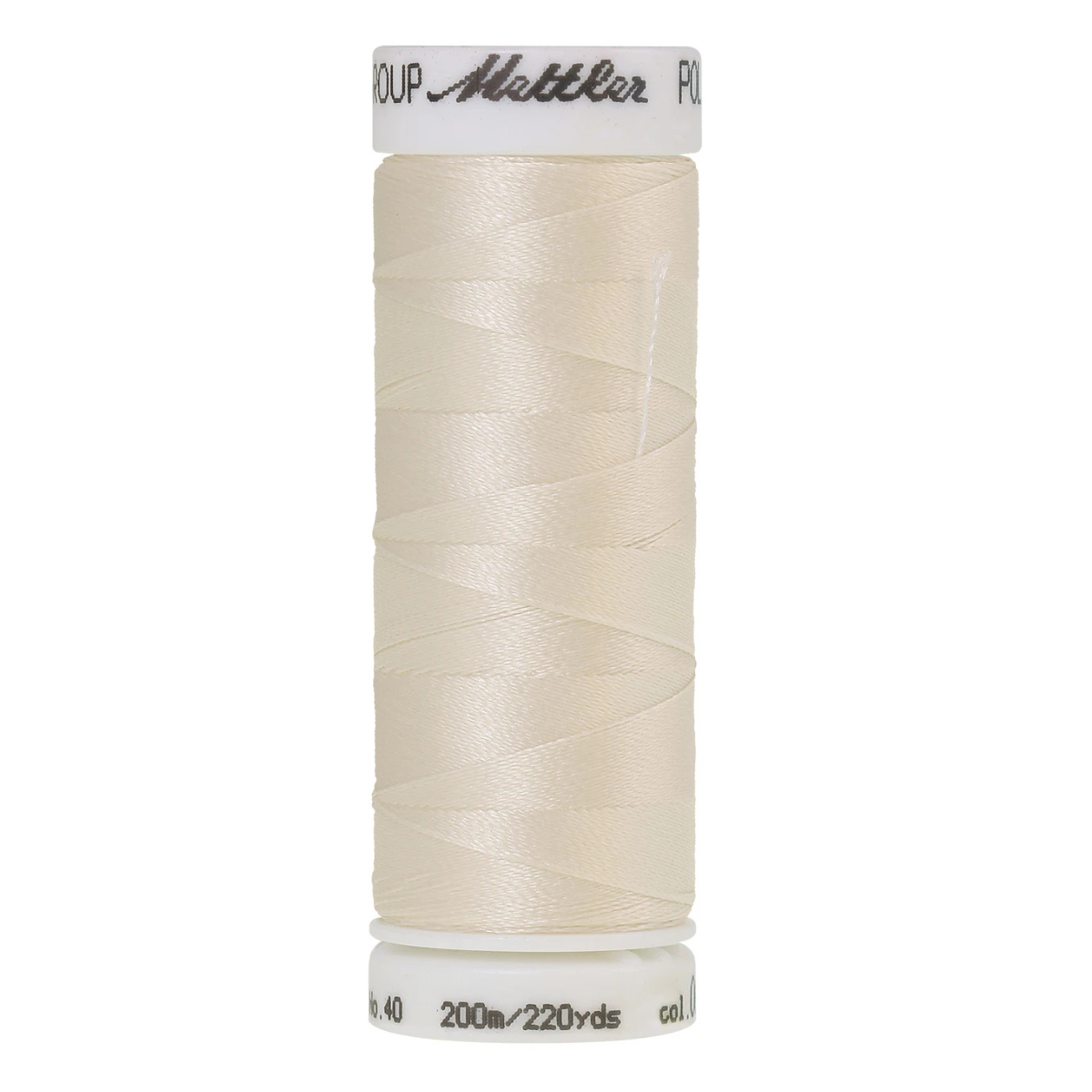 Mettler Poly Sheen Thread - 220 yds - Cream