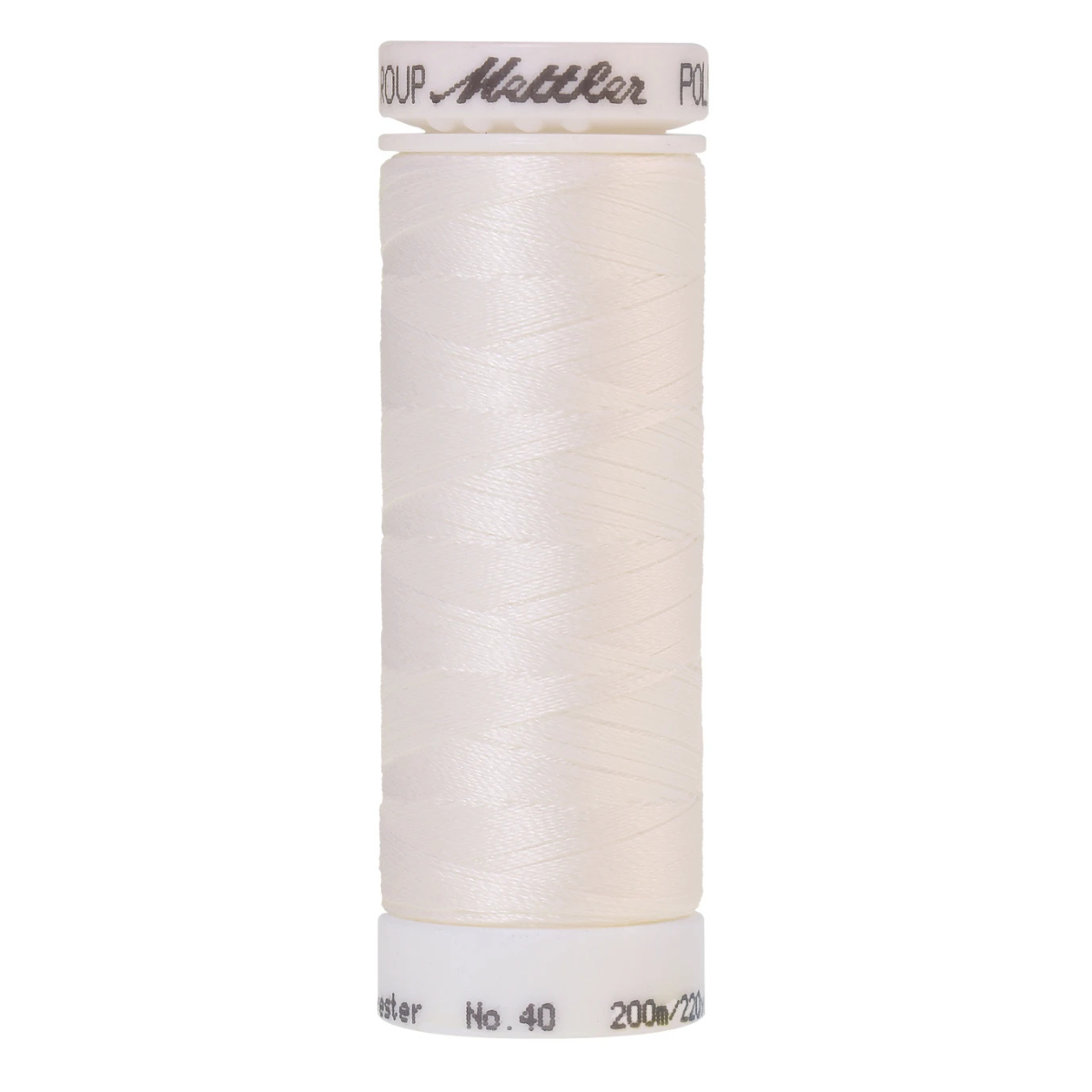 Mettler Poly Sheen Thread - 220 yds - White