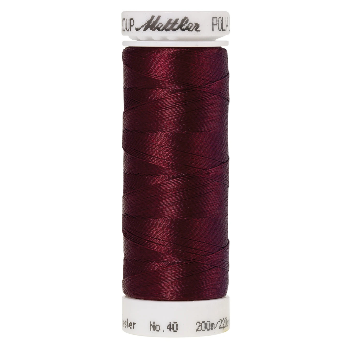 Mettler Poly Sheen Thread - 220 yds - Bordeaux