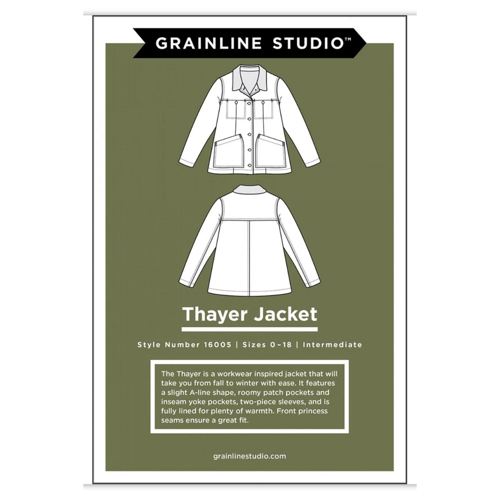 Grainline Studios - Thayer Jacket - Sizes 14-30