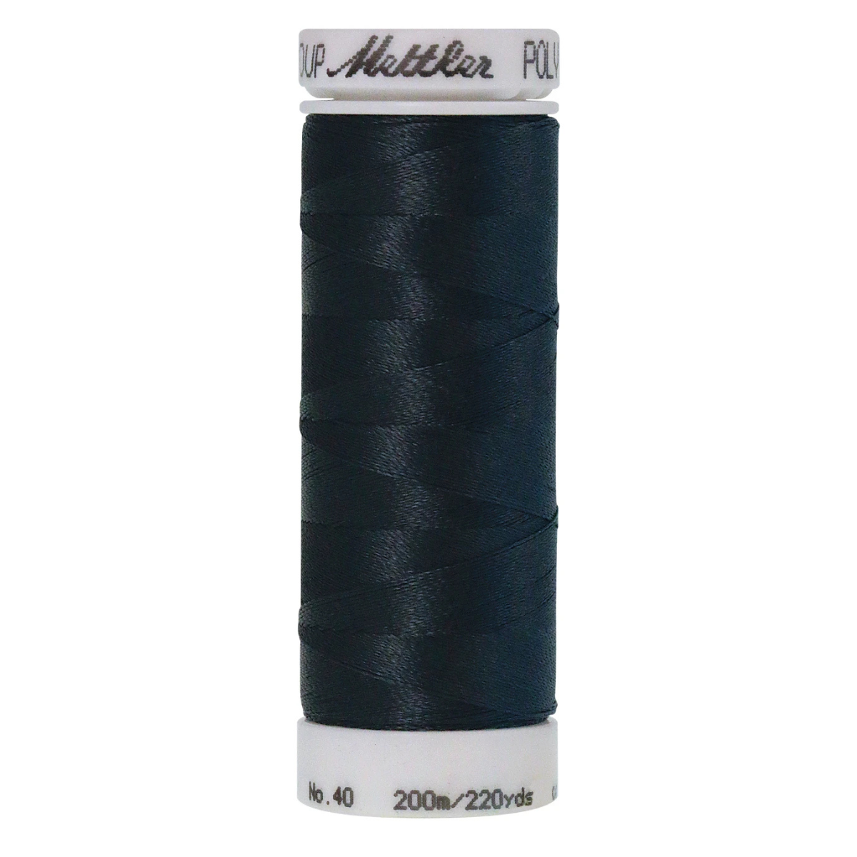 Mettler Poly Sheen Thread - 220 yds - Charcoal