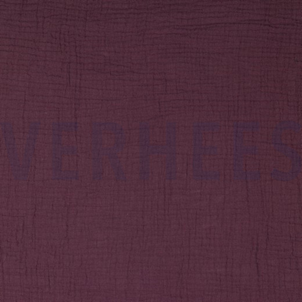 Double Gauze - Aubergine