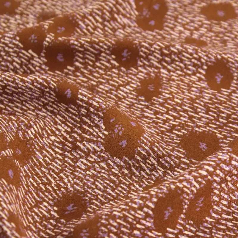 Viscose Poplin - Punti - Caramel