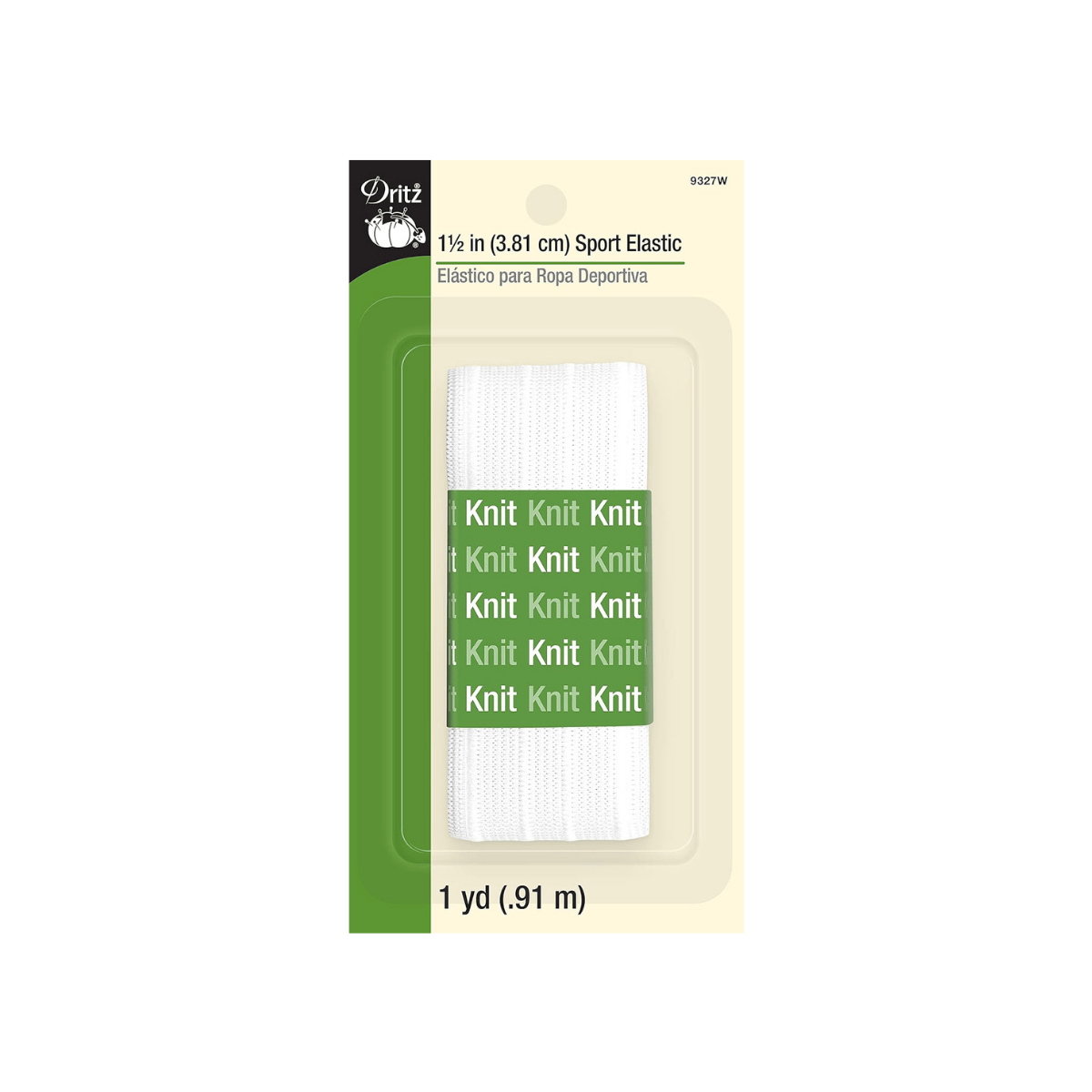 1-1/2" Sport Elastic - 1yard - White