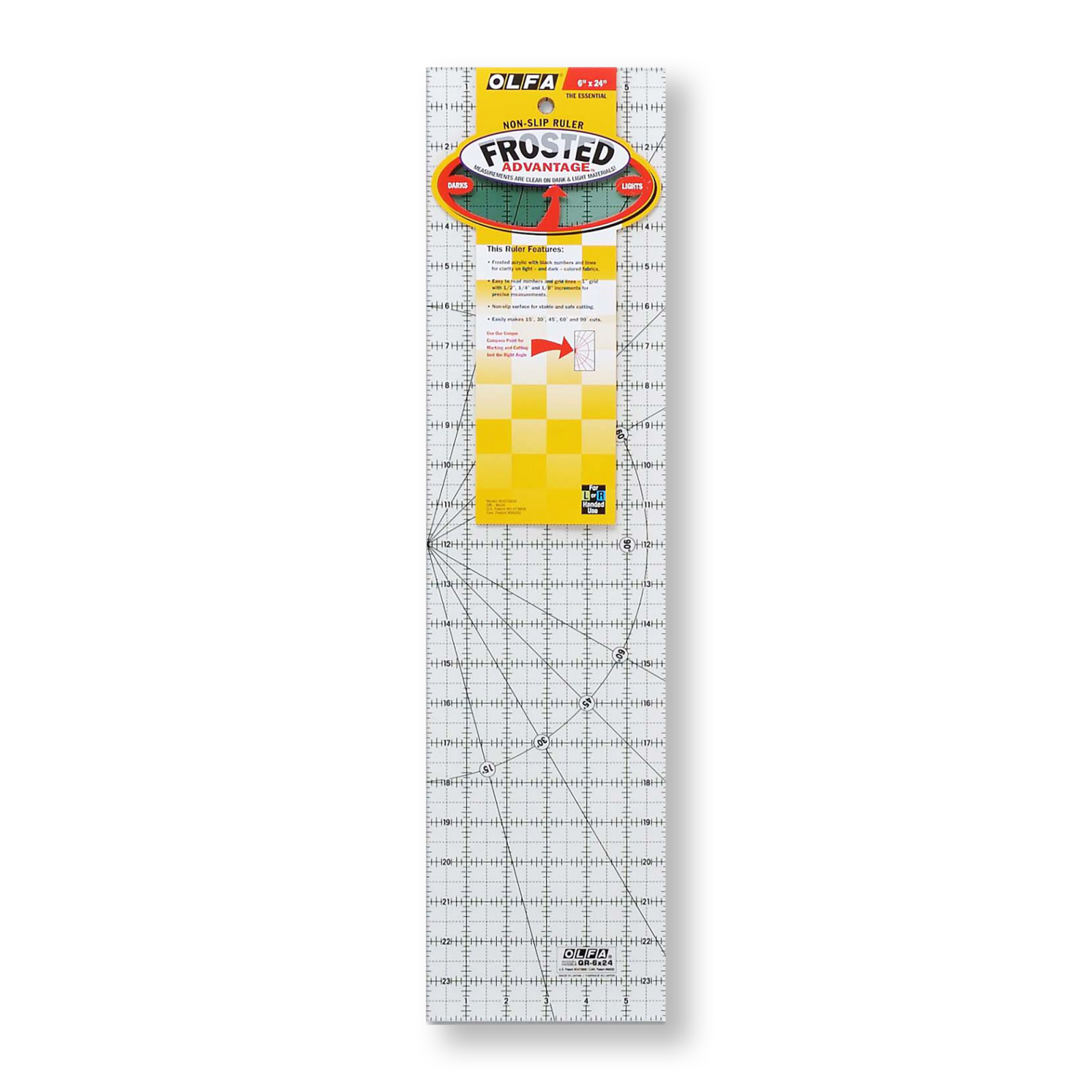 Ruler: Olfa Acrylic Ruler - 6" x 24"