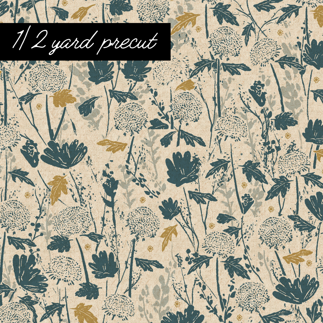Half Yard Cuts - Summer Folk Wander Marine