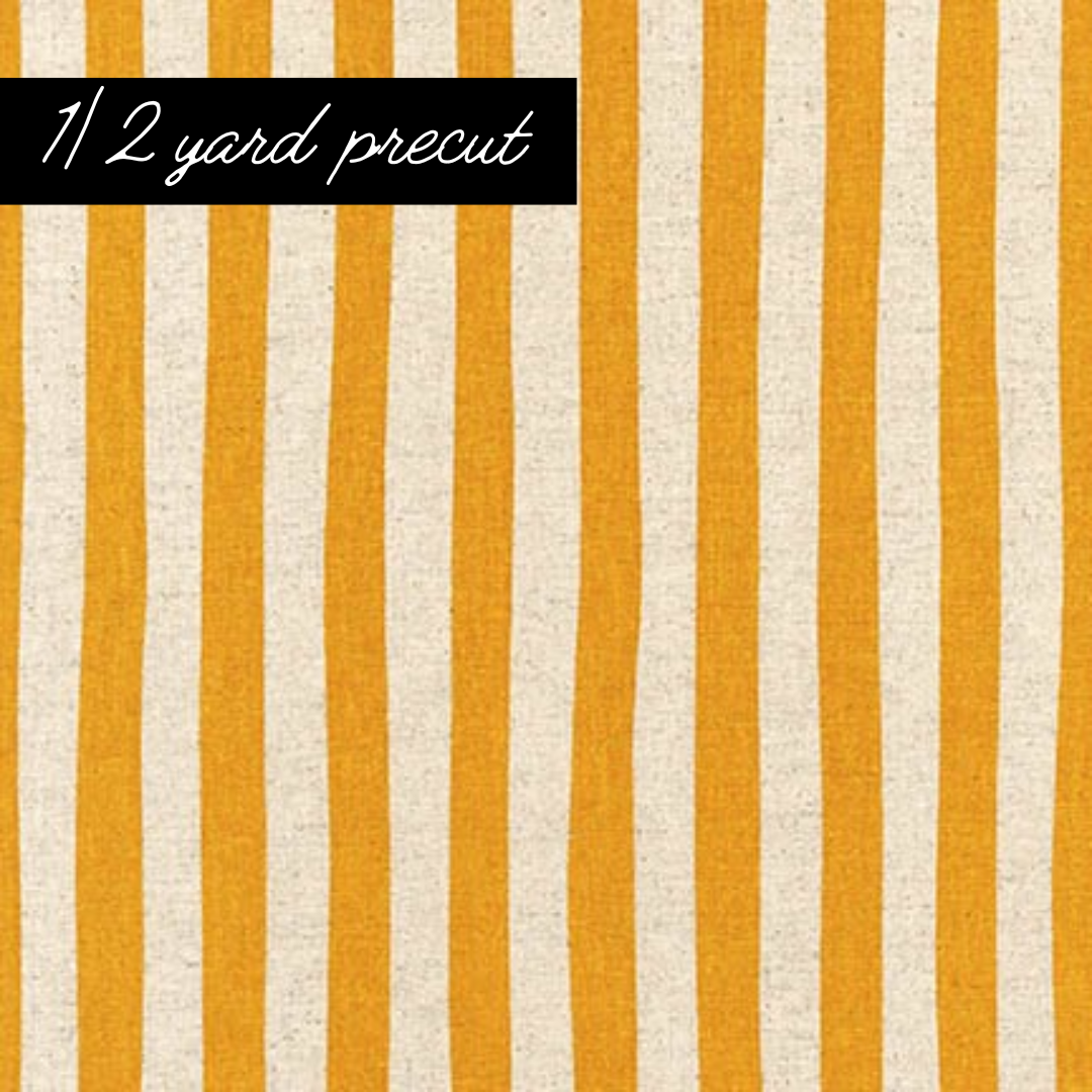 Half Yard Cuts- Sevenberry Gold Stripe