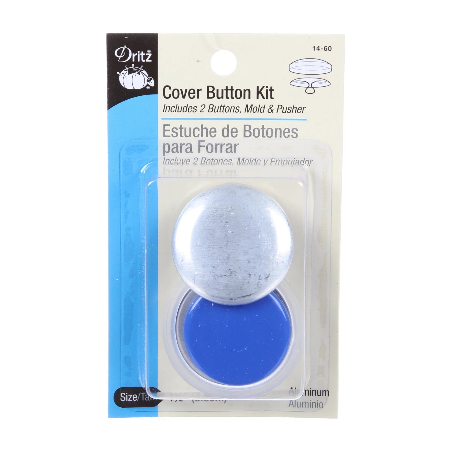 Button Cover Kit - 1-1/2" - 2 pieces