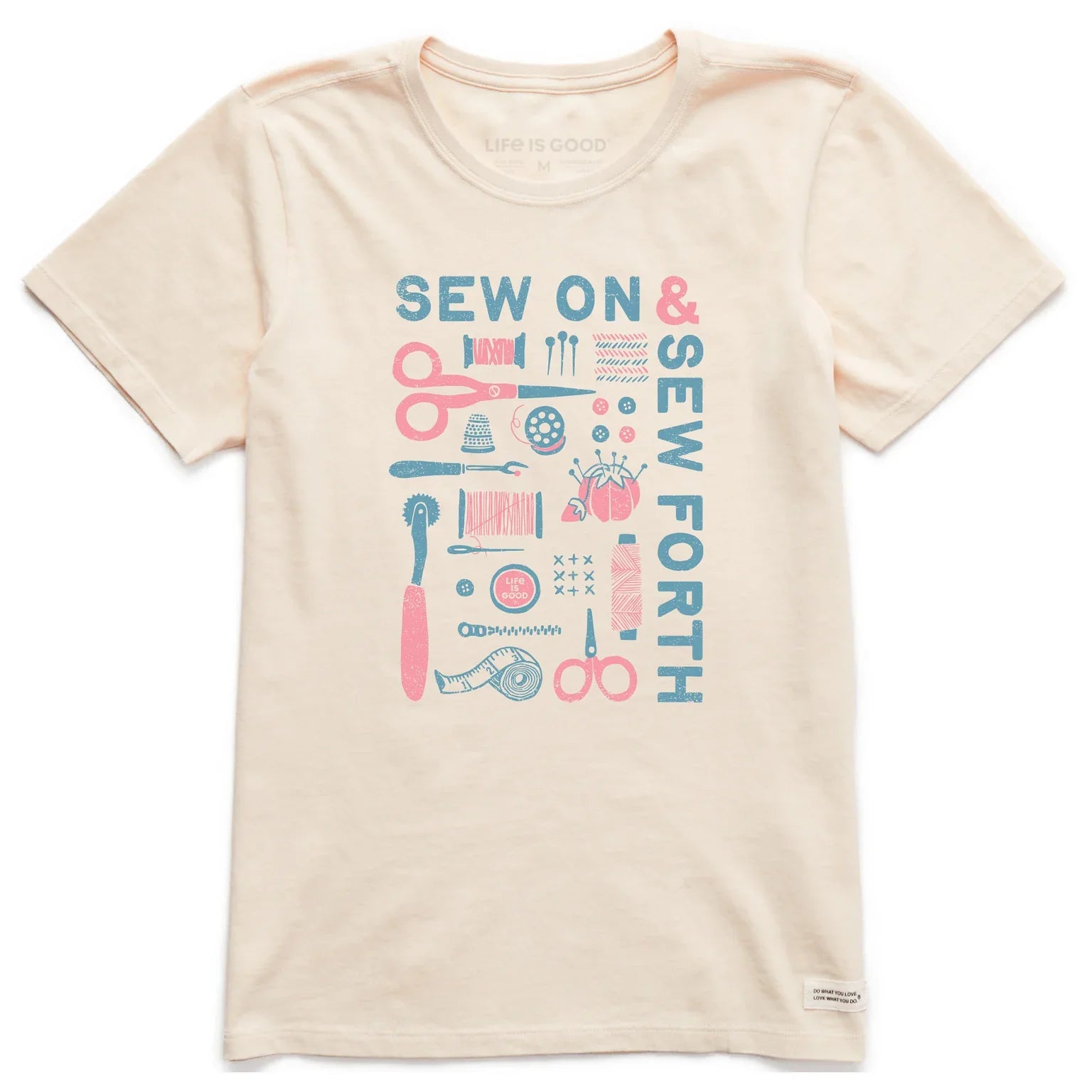 Sew On and Sew Forth Tshirt - Putty White