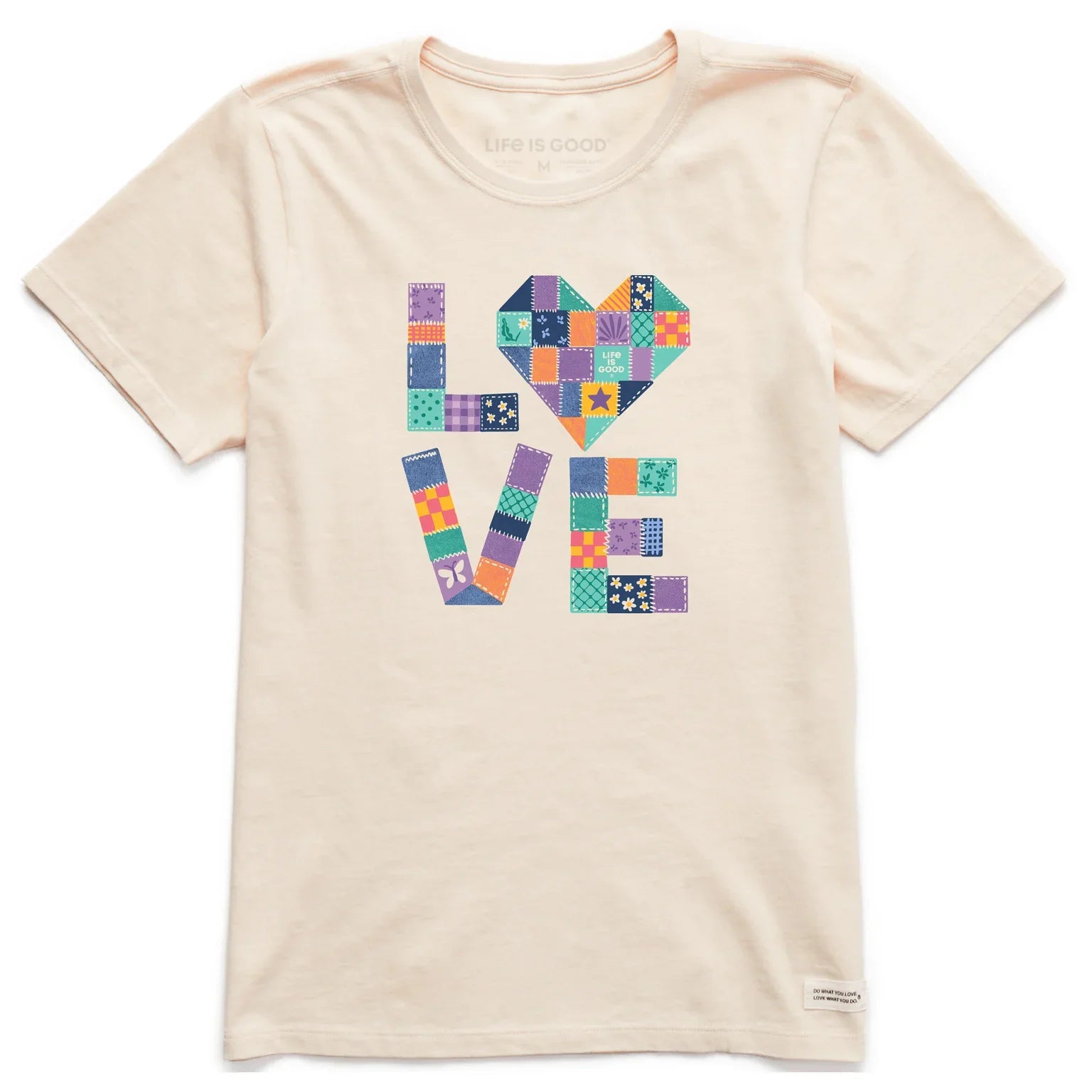Love Quilt Tshirt - Putty White 