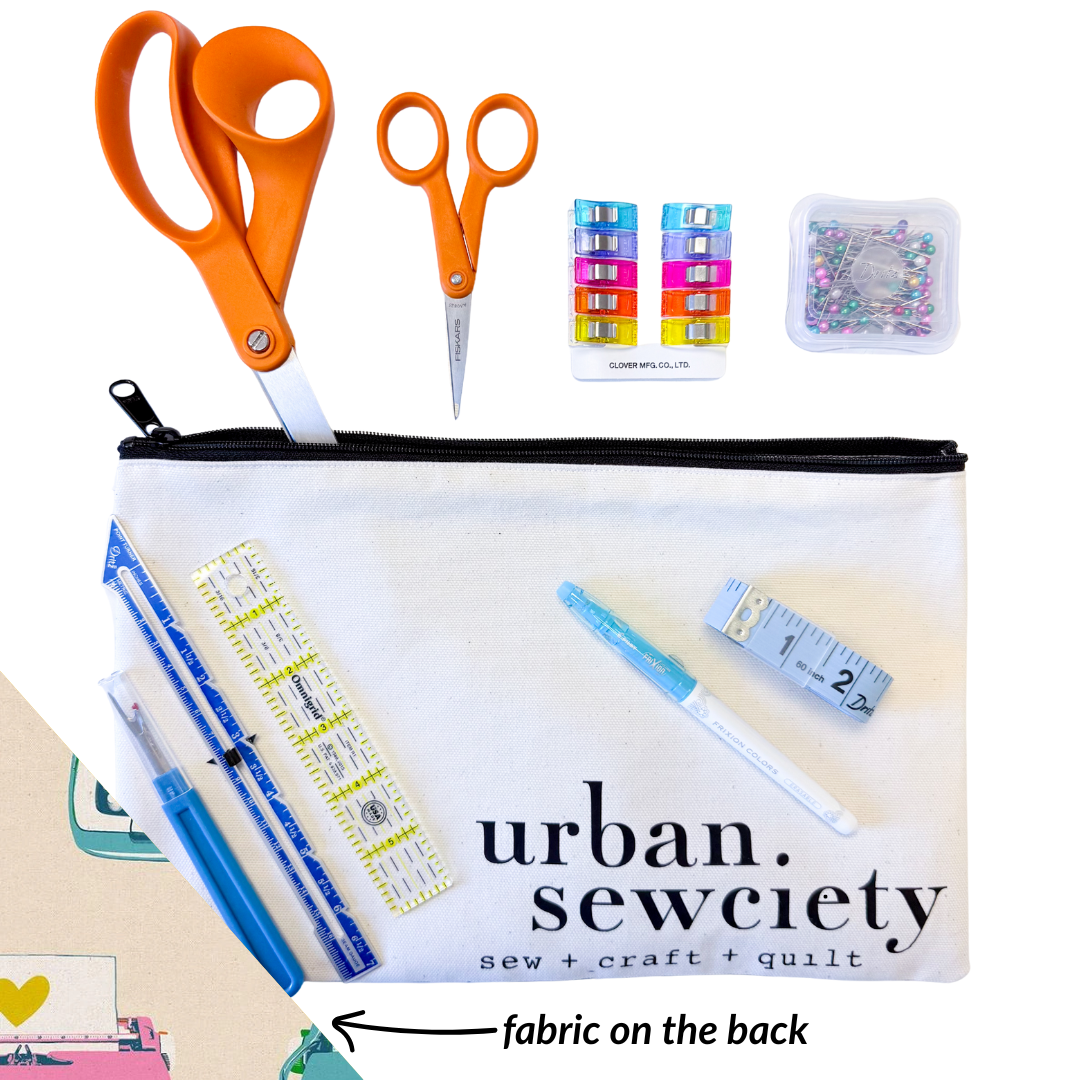Urban Sewciety 9" Zipper Pouch + Tools
