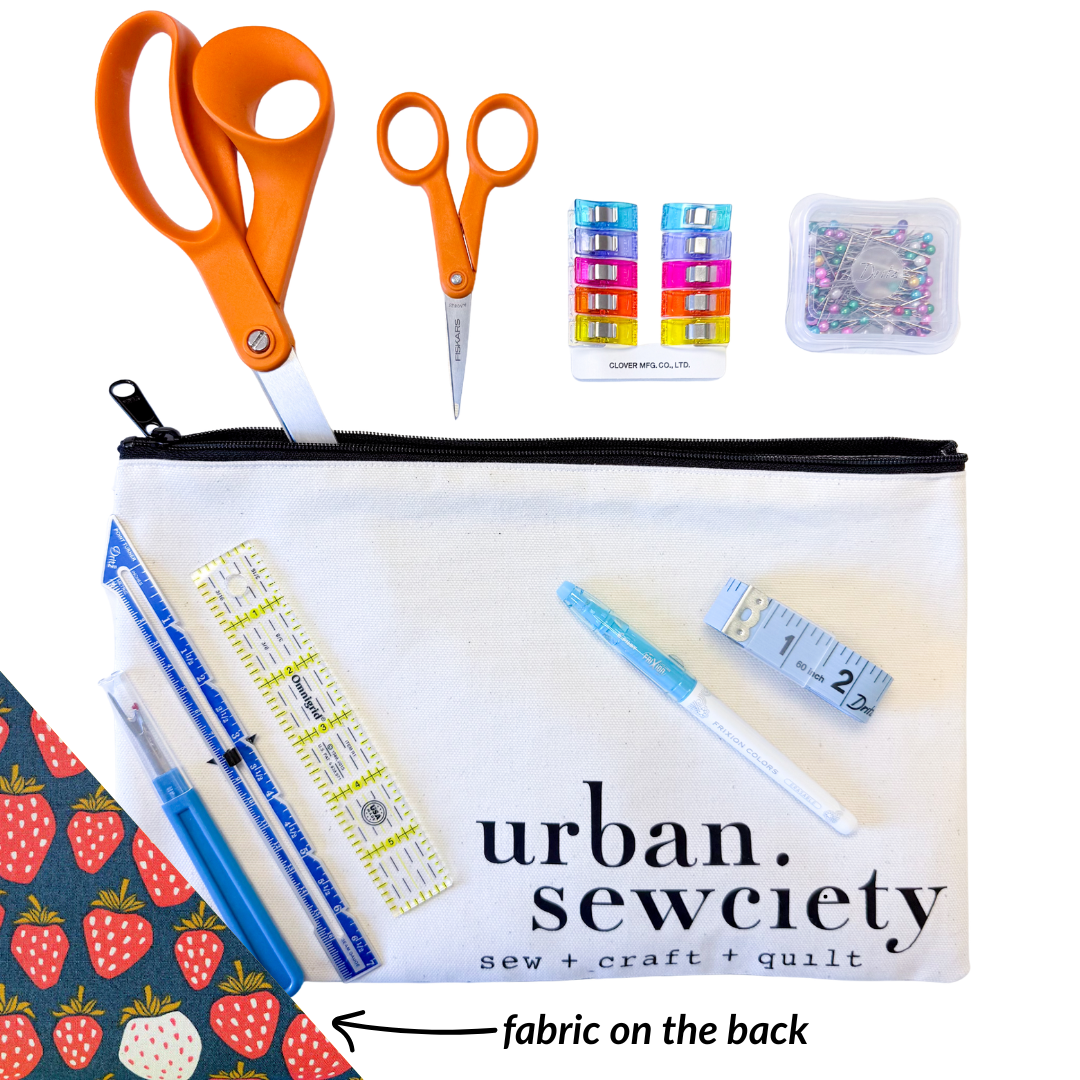 Urban Sewciety 9" Zipper Pouch + Tools