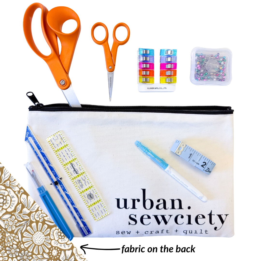 Urban Sewciety 9" Zipper Pouch + Tools