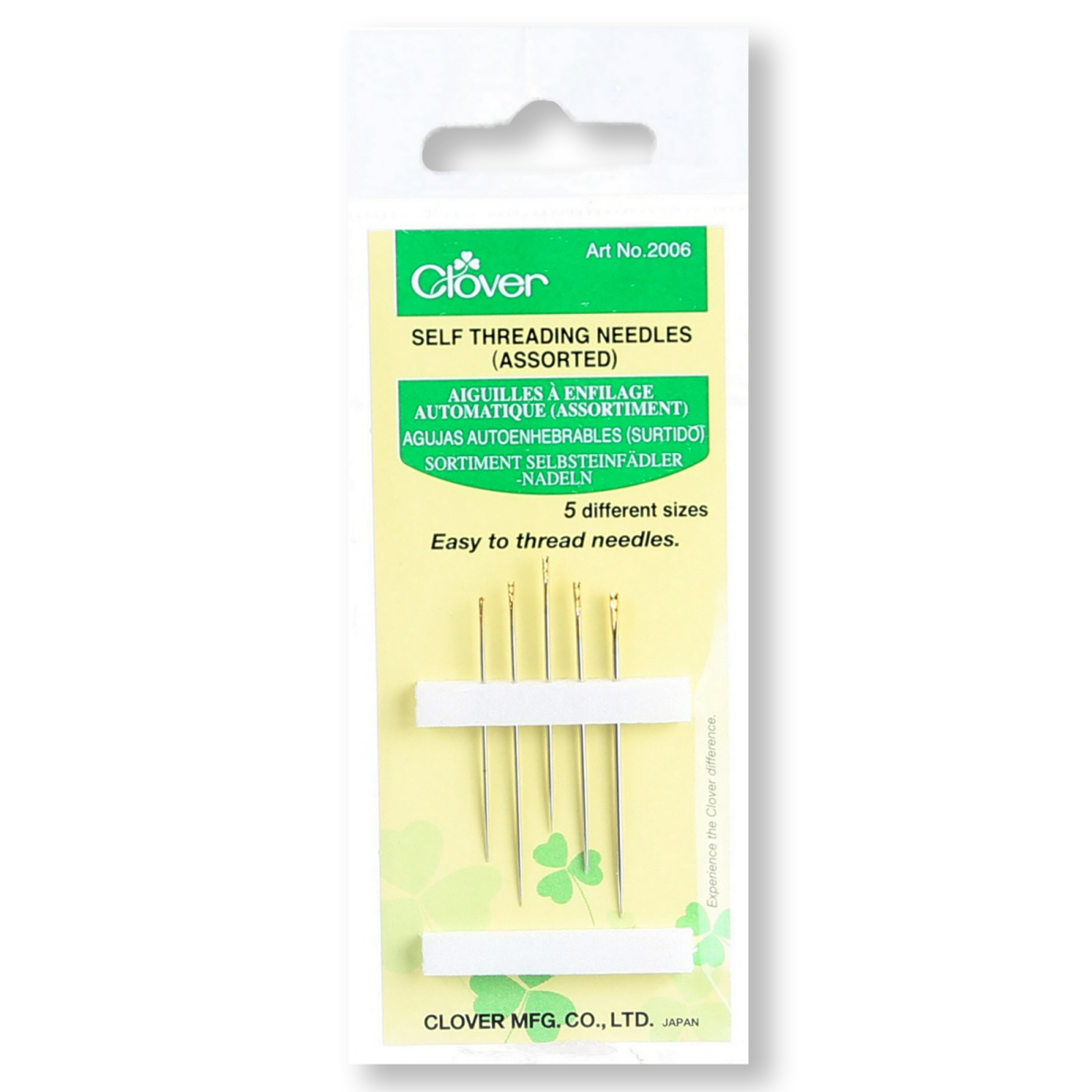 Clover Self / Easy Threading Needles 5ct