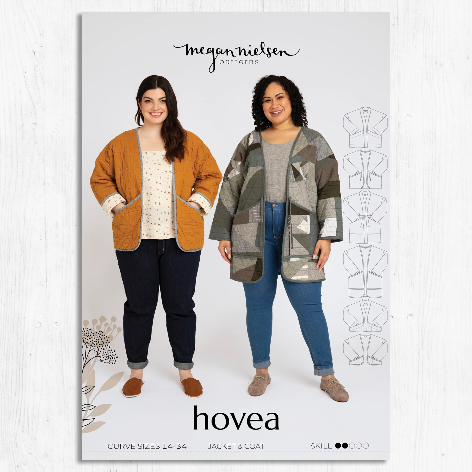 Megan Nielsen Patterns - Hovea Curve Jacket & Coat - Plus Sizes