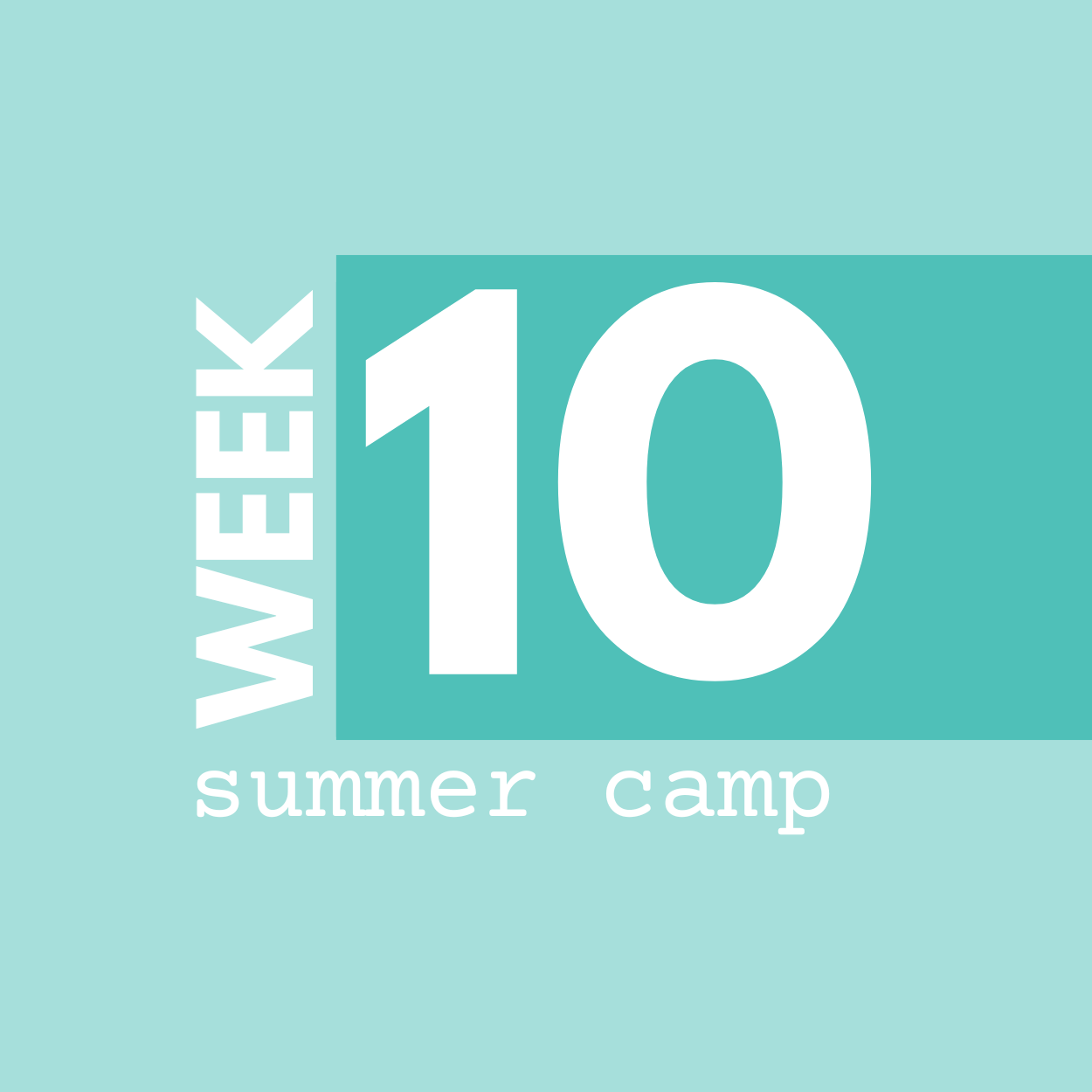 Summer Camp Week 10: August 24-28 | AM + PM Options