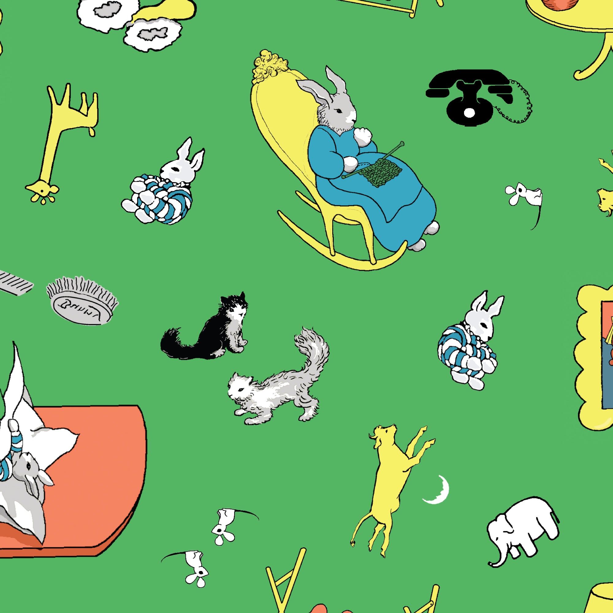 Goodnight Moon -  Tossed - Green