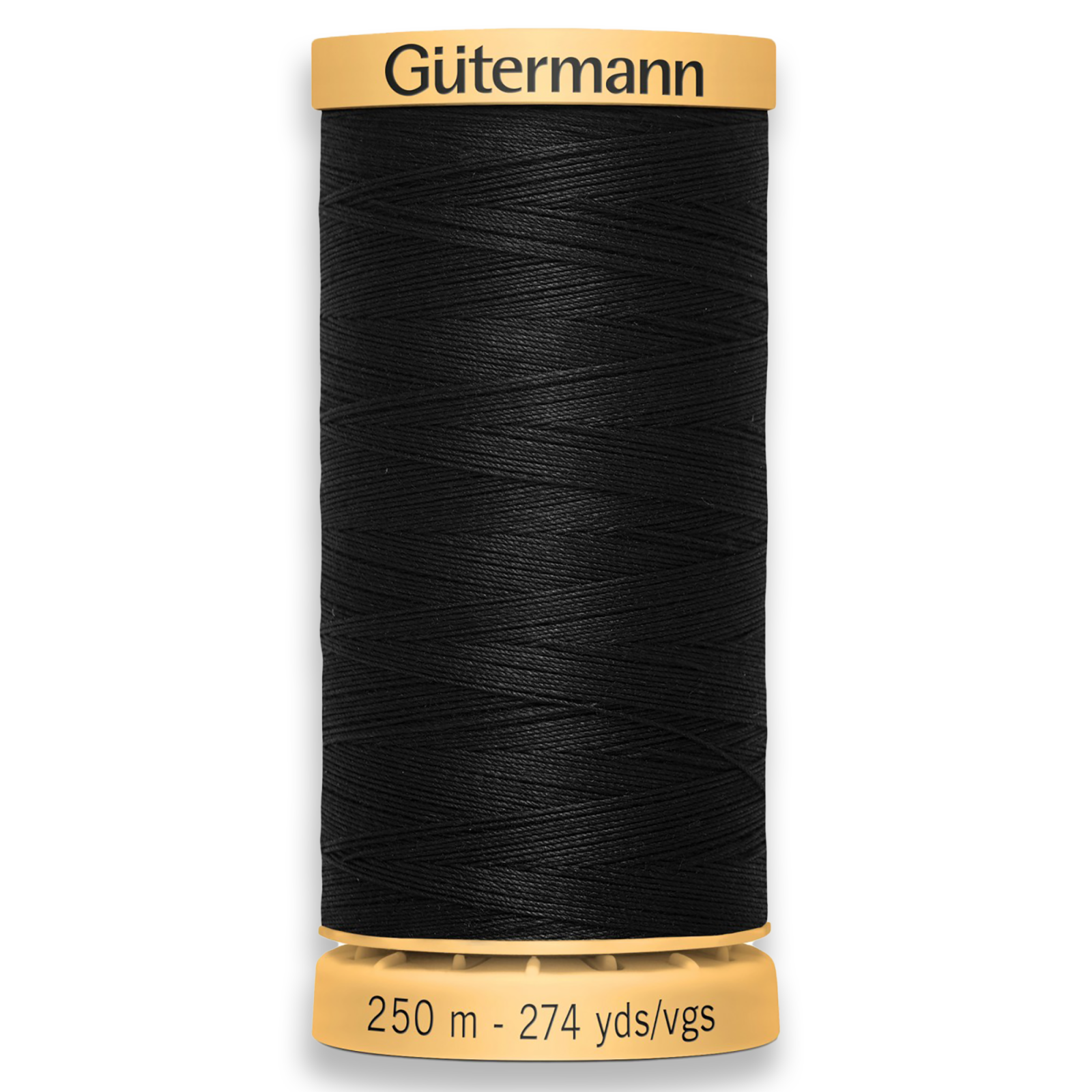 Gutermann 100% Natural Cotton Thread 250m/273yds - Black