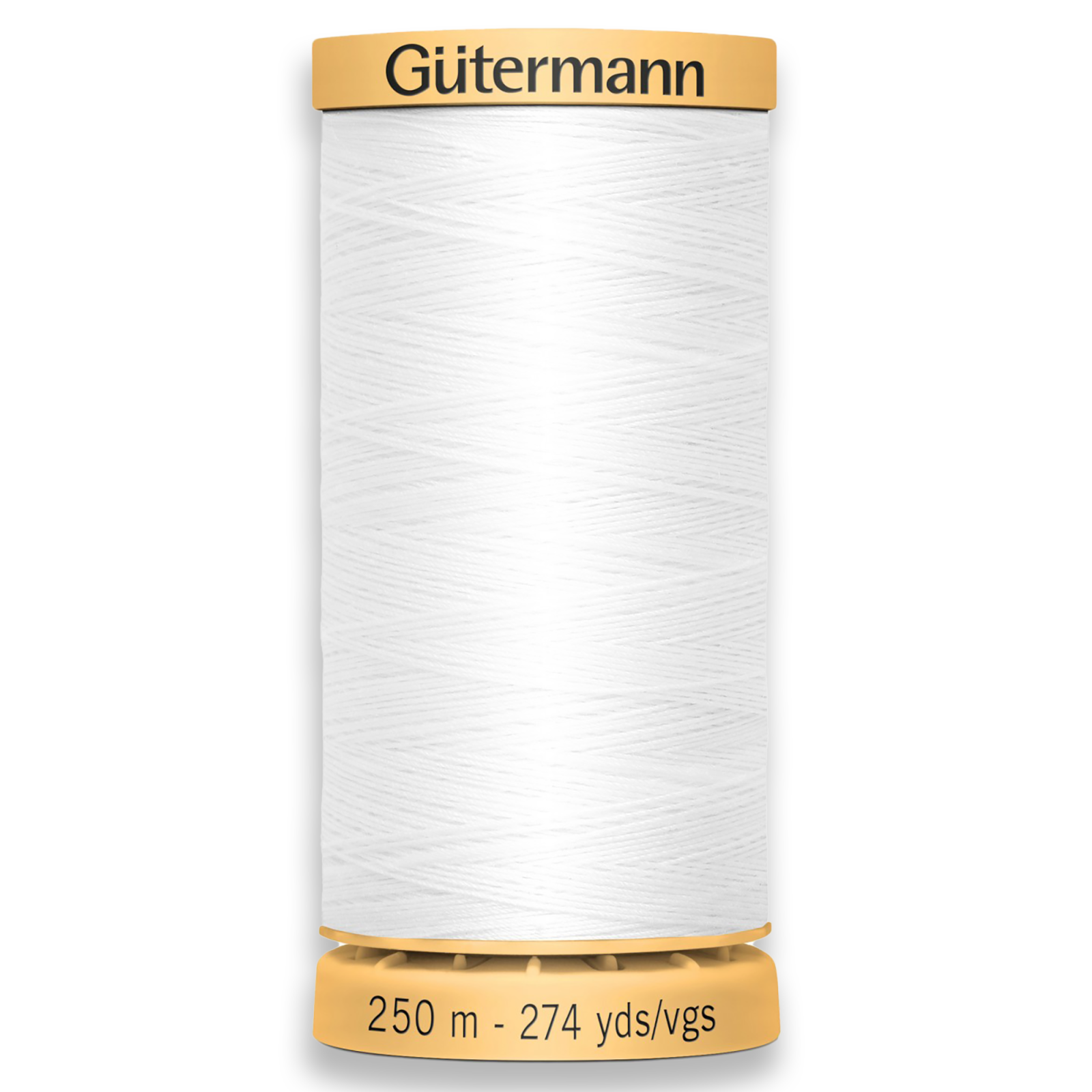Gutermann 100% Natural Cotton Thread 250m/273yds - White