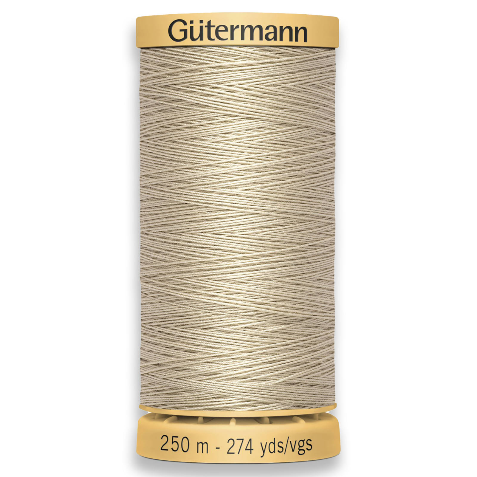 Gutermann 100% Natural Cotton Thread 250m/273yds - Beige