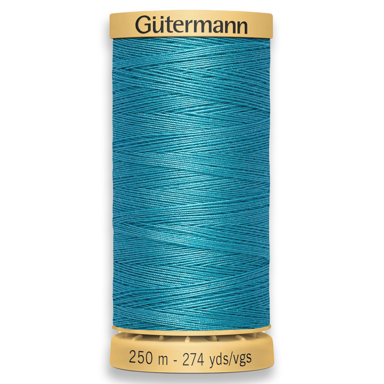 Gutermann 100% Natural Cotton Thread 250m/273yds - Turquoise