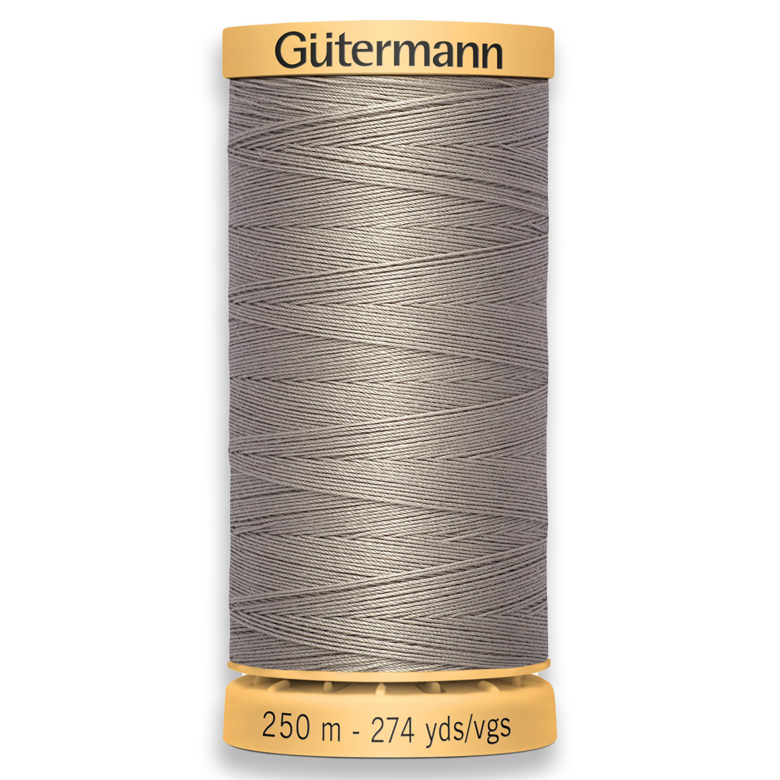 Gutermann 100% Natural Cotton Thread 250m/273yds - Grey