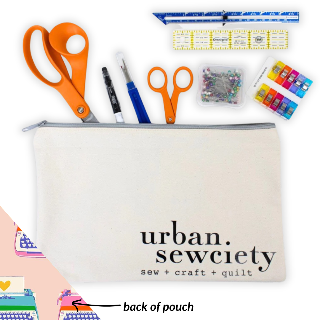 Urban Sewciety 9" Zipper Pouch + Tools