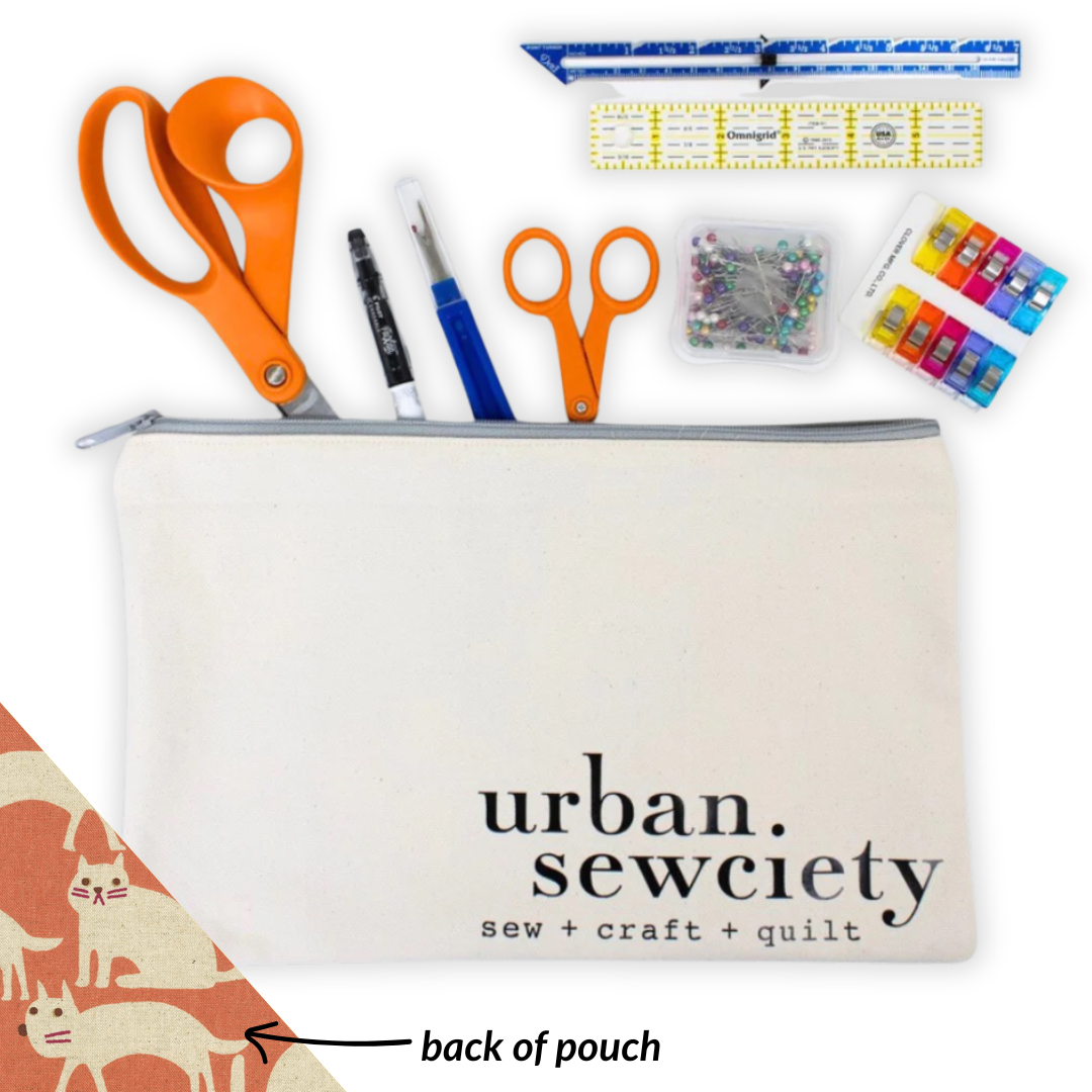 Urban Sewciety 9" Zipper Pouch + Tools