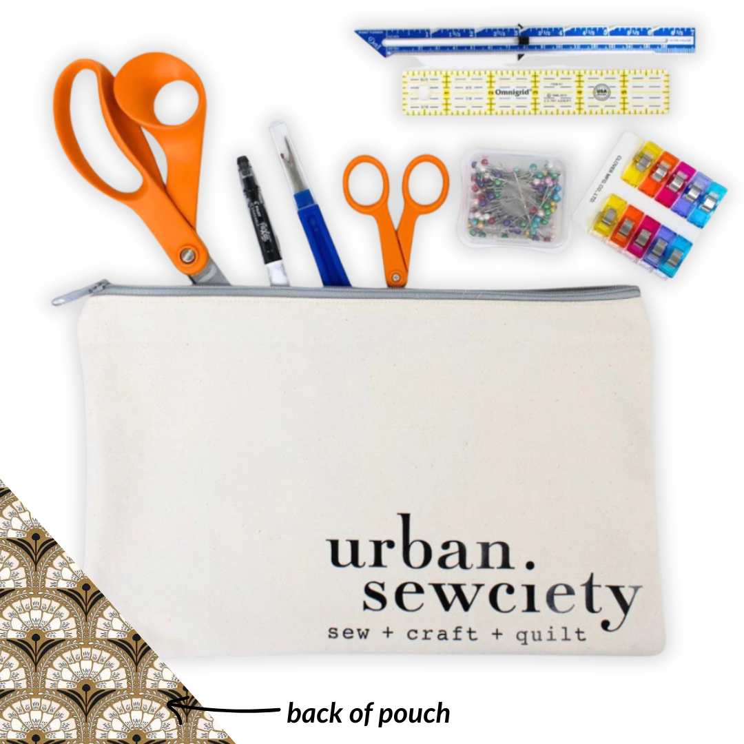 Urban Sewciety 9" Zipper Pouch + Tools