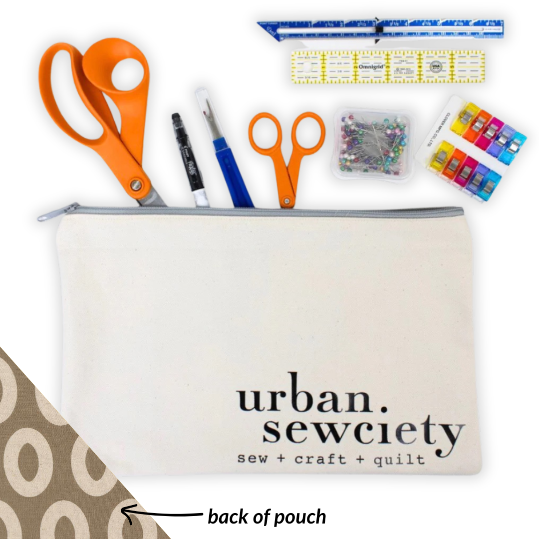 Urban Sewciety 9" Zipper Pouch + Tools
