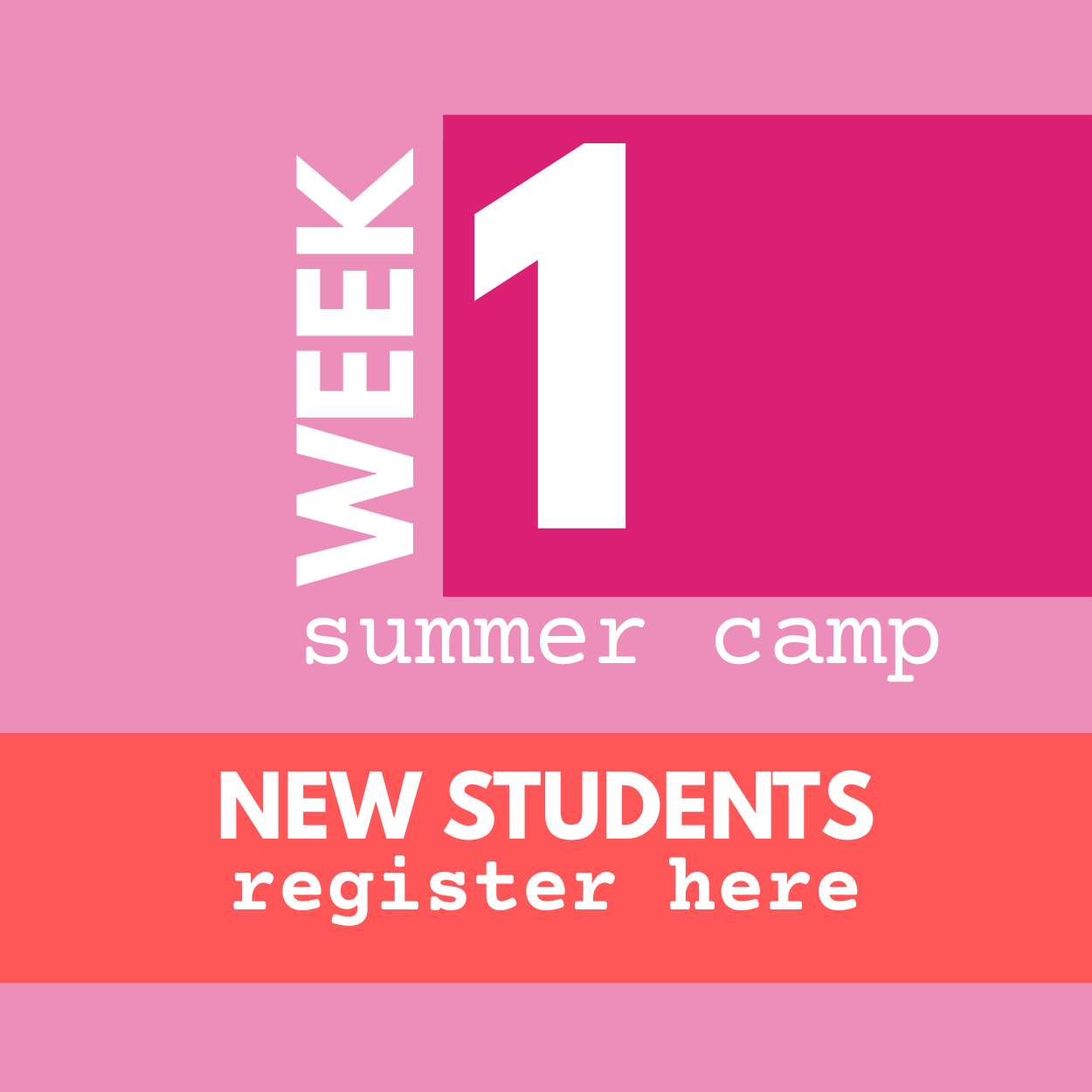 NEW BEGINNER Summer Camp Week 1: June 22-26 | AM + PM Options