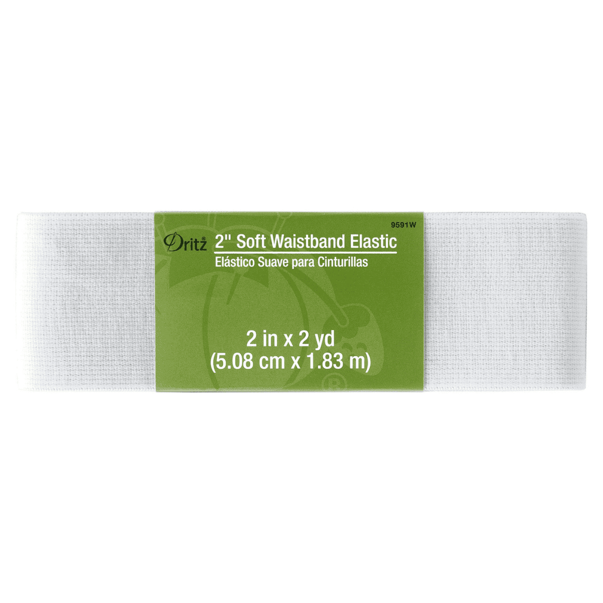 2" Soft Waistband Elastic White